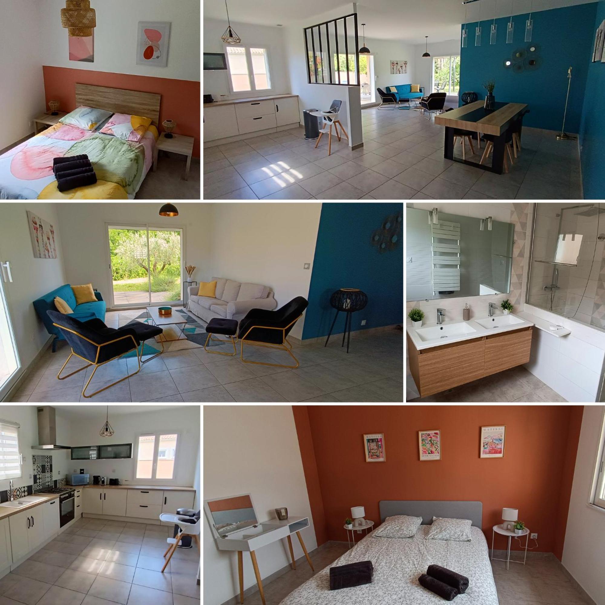 La Villa Lyne - Villa Moderne 4 Chambres 8 Personnes Clim Lèzan Buitenkant foto